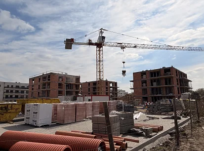 🏗️ Postęp prac na budowie - Fuelda - Wille miejskie na Naramowicach.