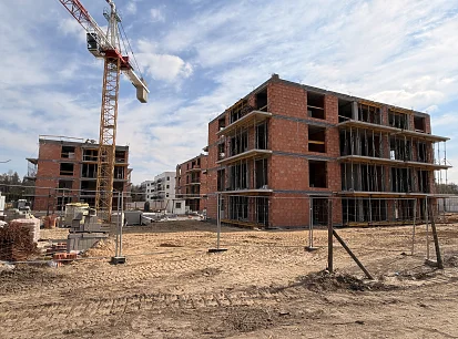 🏗️ Postęp prac na budowie - Fuelda - Wille miejskie na Naramowicach.